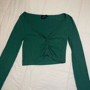 Green Urban Outfitters Long Sleeve Top